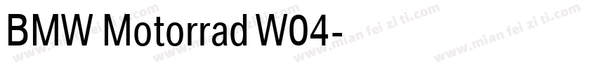BMW Motorrad W04字体转换
